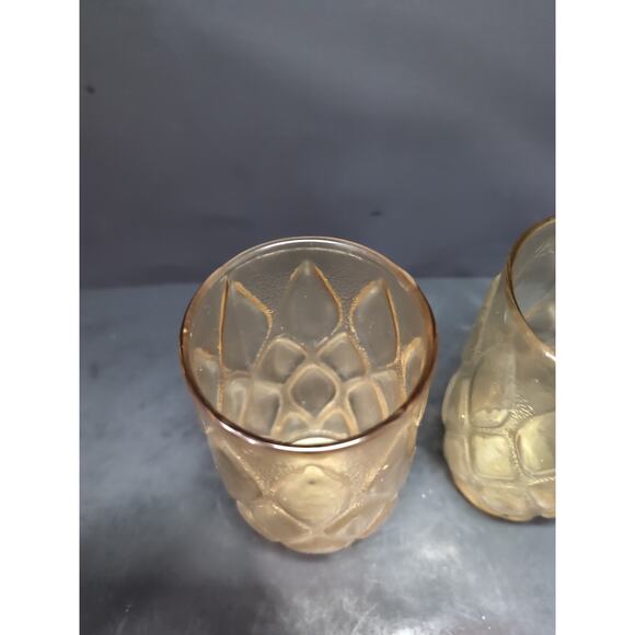 Anchor Hocking Smoke Brown Glasses, Madrid Tumblers Set of 2, Diamond MCM‎ 10oz - Picture 5 of 9